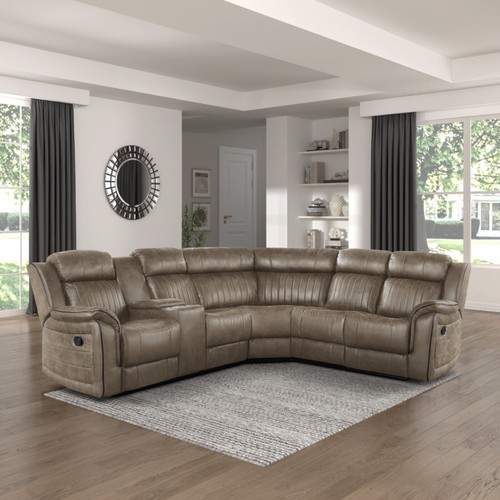 Sandy brown faux - faux, three