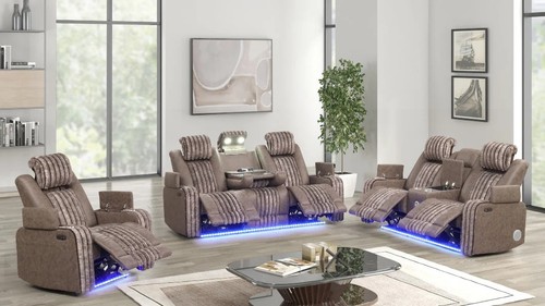 New led 3pc sofa - led, power