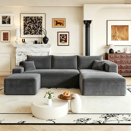 103 shaped boneless couch - shaped,