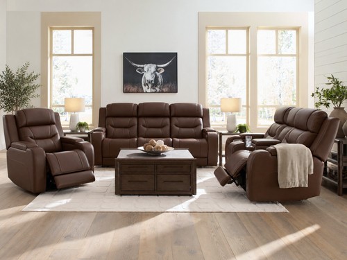 Top grain leather 3pc power - top-grain,