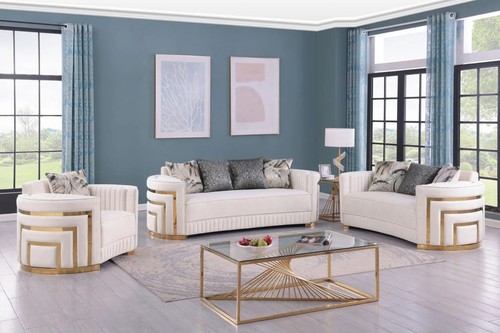 New 3pc cream - 3pc, gold