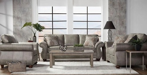 New 3pc modern gray fabric - 3pc,