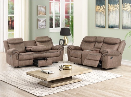 New modern 2pc sofa loveseat - new,