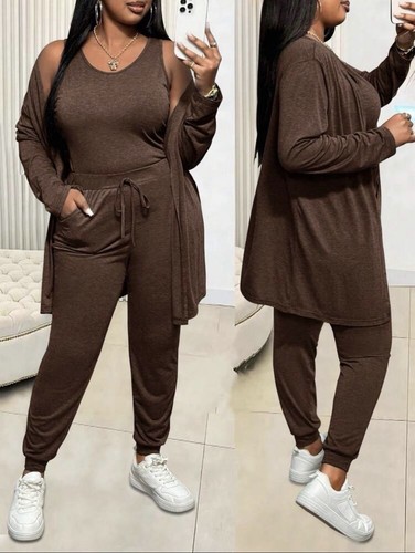 Three piece brown - piece, lounge