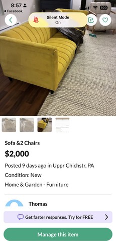 Yellow velvet sofa 2 - yellow,